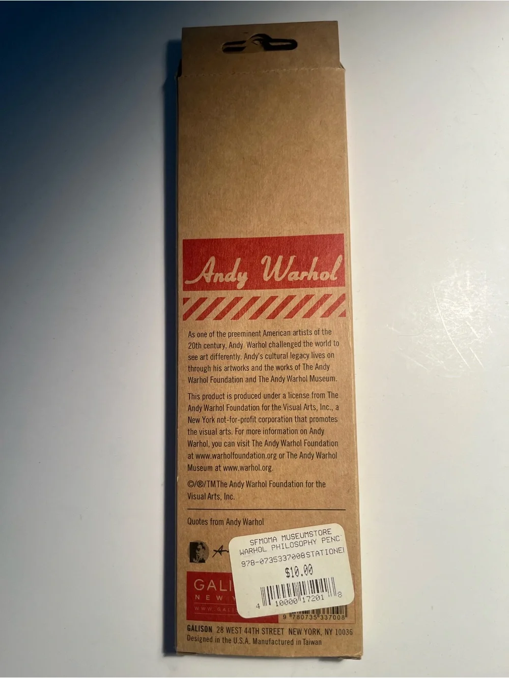 Andy Warhol Philosophy Pencils - Natural Wood 🎨🎨🎨🎨🎨🎨🎨